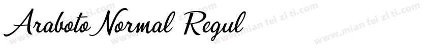 Araboto-Normal Regul字体转换